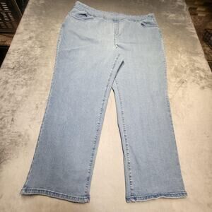 Blair Jeans Womens 26W Blue Bootcut Relaxed High Rise Light Wash Stretch